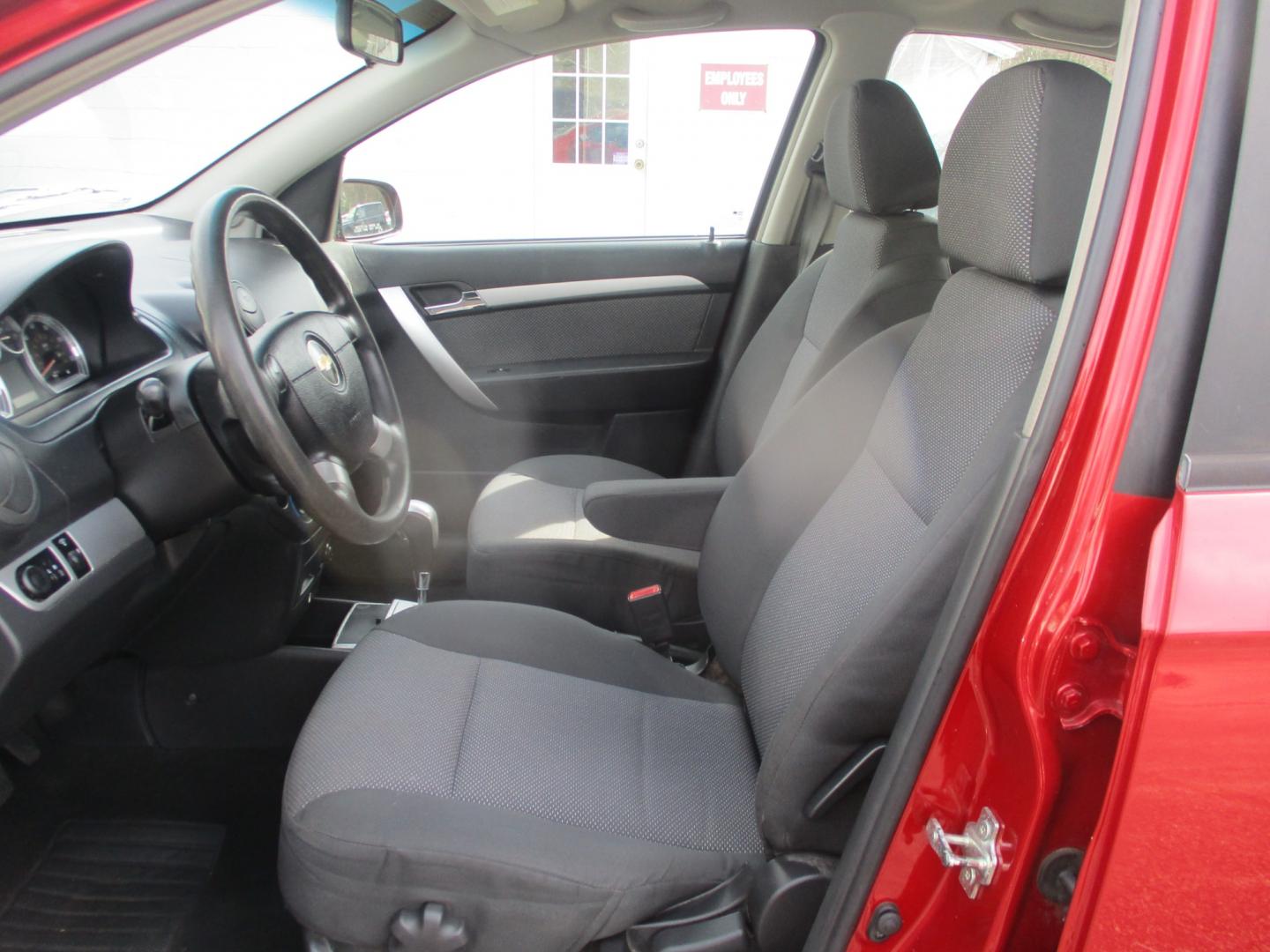 2011 RED Chevrolet Aveo (KL1TD5DE6BB) with an 1.6L L4 DOHC 16V engine, AUTOMATIC transmission, located at 540a Delsea Drive, Sewell, NJ, 08080, (856) 589-6888, 39.752560, -75.111206 - Photo#11